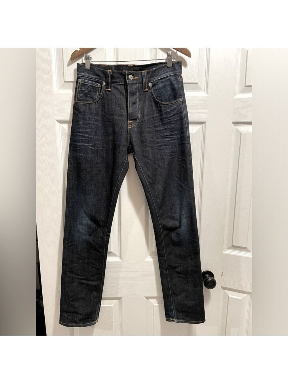 Nudie Jeans Big Bengt Jeans Dark Crinkle Wash size 29 x 32